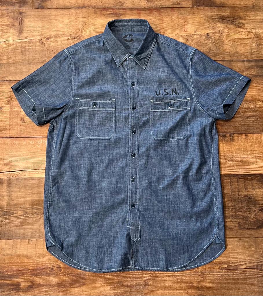 Buzz Camicia Chambray Azzurro