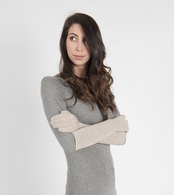 113 Guanto Lungo Cashmere Notturno