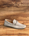 PVU2 Mocassino Car-Shoes Suede Taupe Chiaro Man