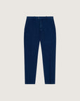 SU3-3896 Pantalone Chino Piquet Washed Indaco Man