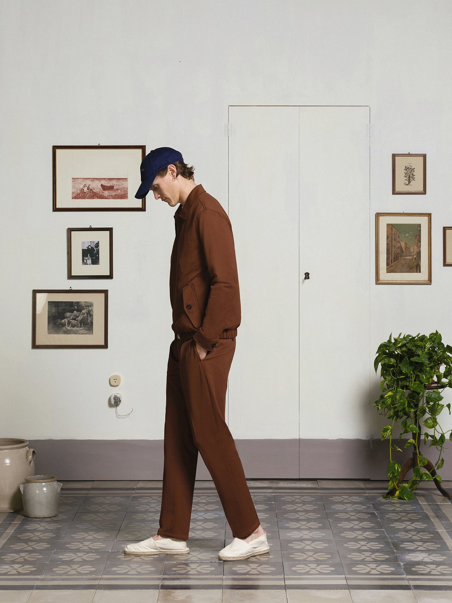 SU3-3820 Pantalone Coulisse Premium Blu Man