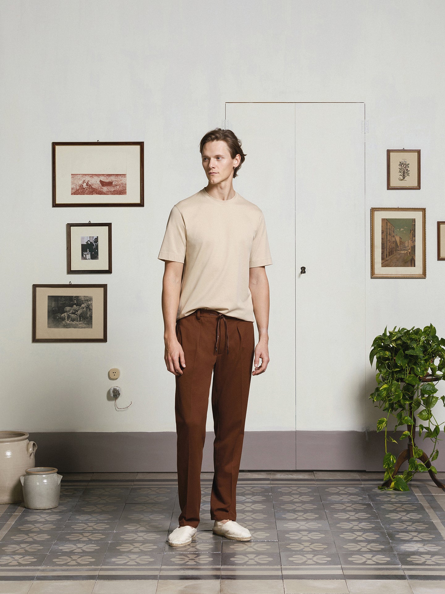 SU3-3820 Pantalone Coulisse Premium Blu Man