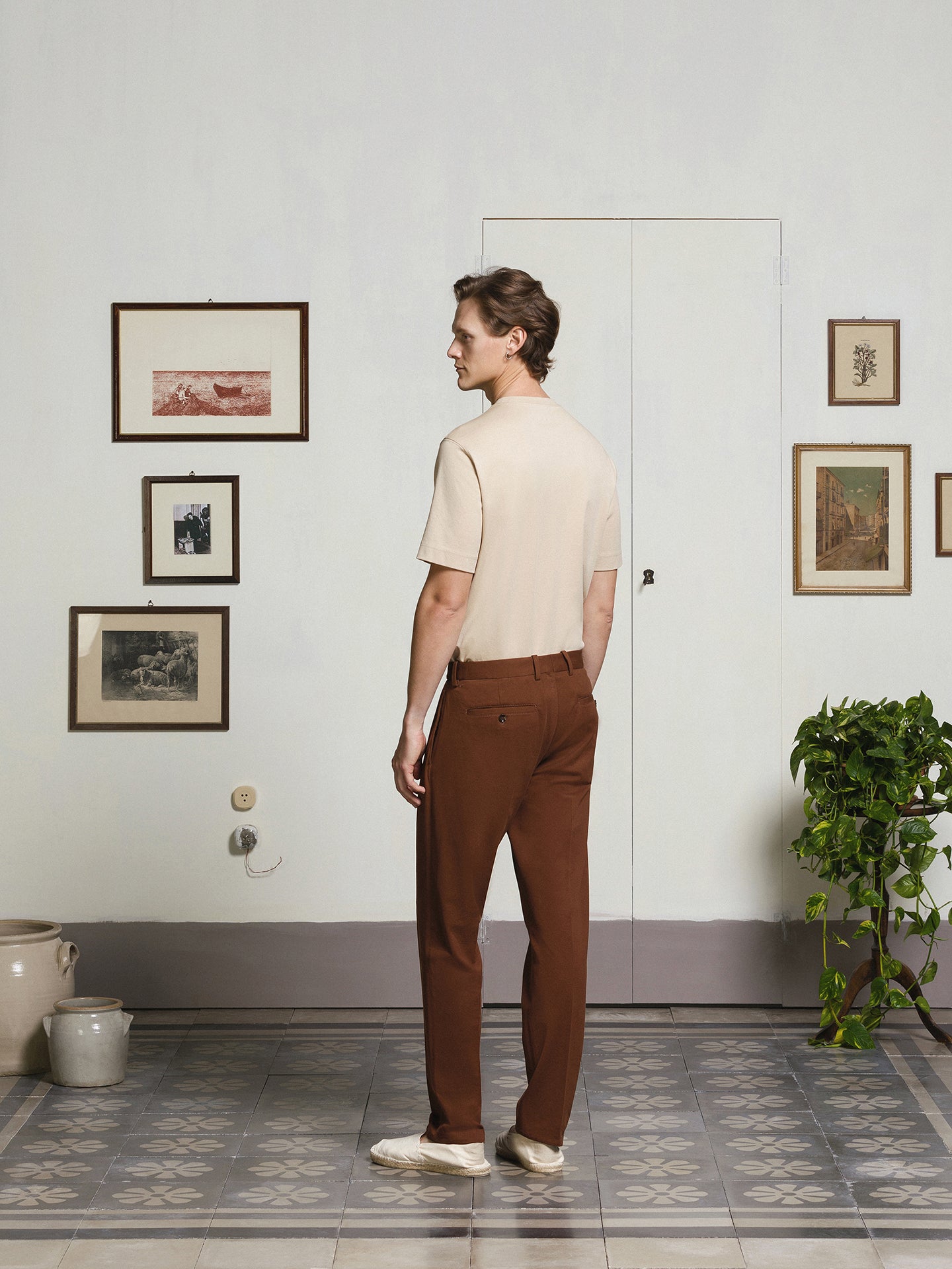 SU3-3820 Pantalone Coulisse Premium Blu Man