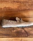 PVU2 Mocassino Car-Shoes Suede Taupe Chiaro Man