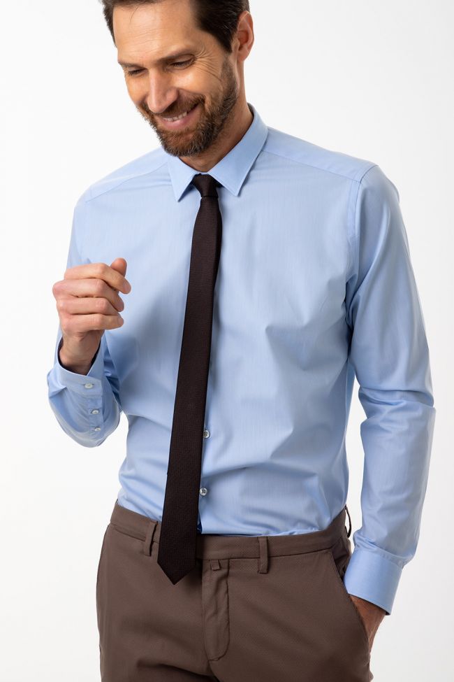 W9-SRAF52 Camicia Slim Azzurra