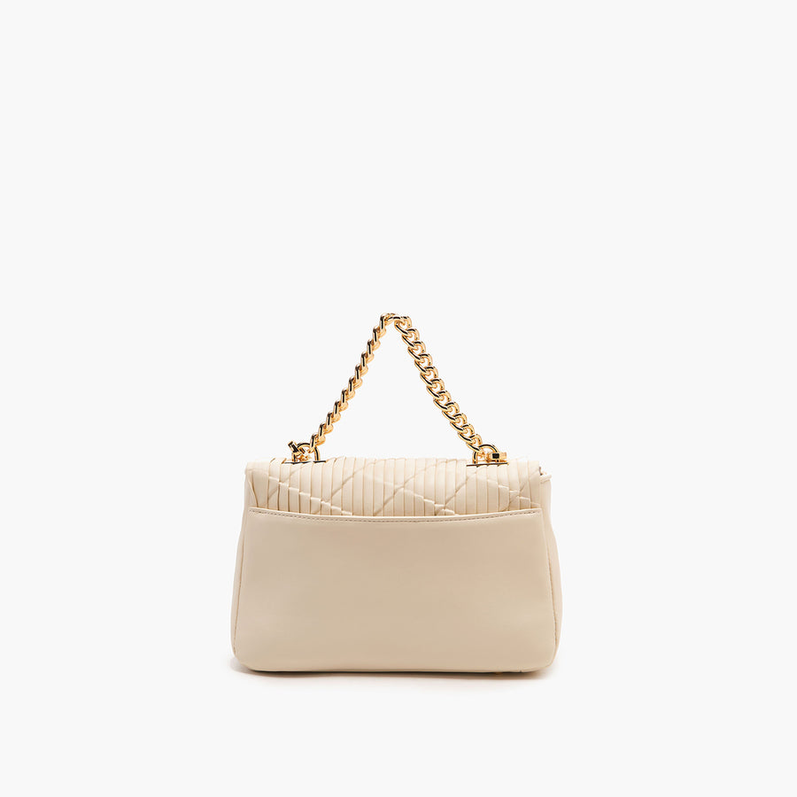 200 Borsa Plissè Step White