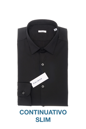 W3-UVAF52 Camicia Slim Nera Man