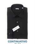 W3-UVAF52 Camicia Slim Nera Man