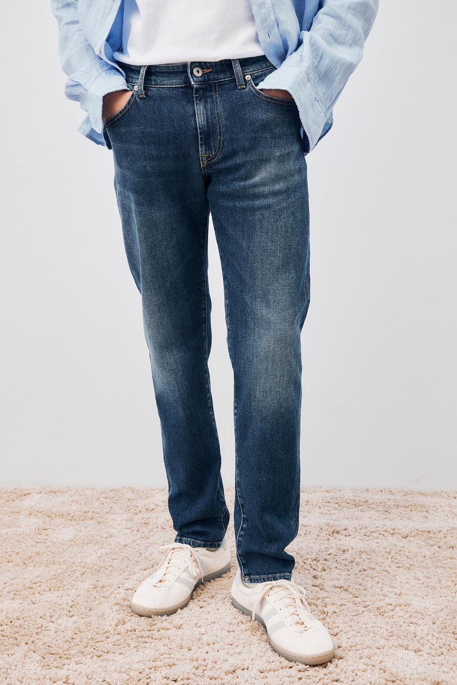 US3-517 Jeans Cobalto Man