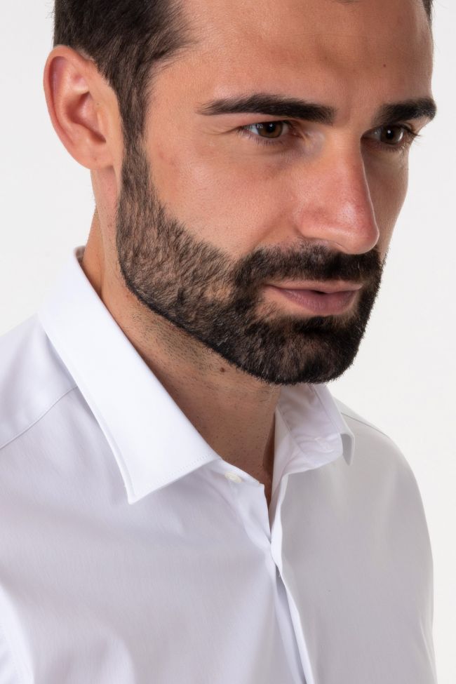 W3-UVAF52 Camicia Slim Bianca Man