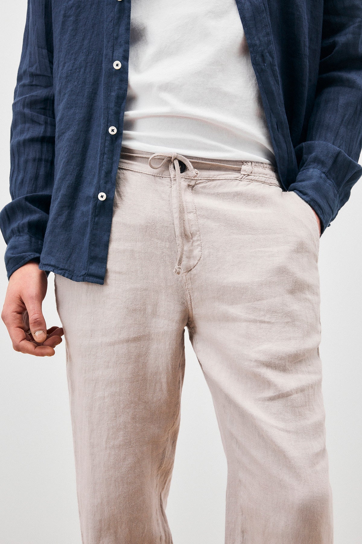 US3-Pantalone Chino Portofino Lino Hazelnut Man