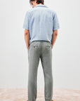 US3-Pantalone Chino Portofino Lino Olive Man