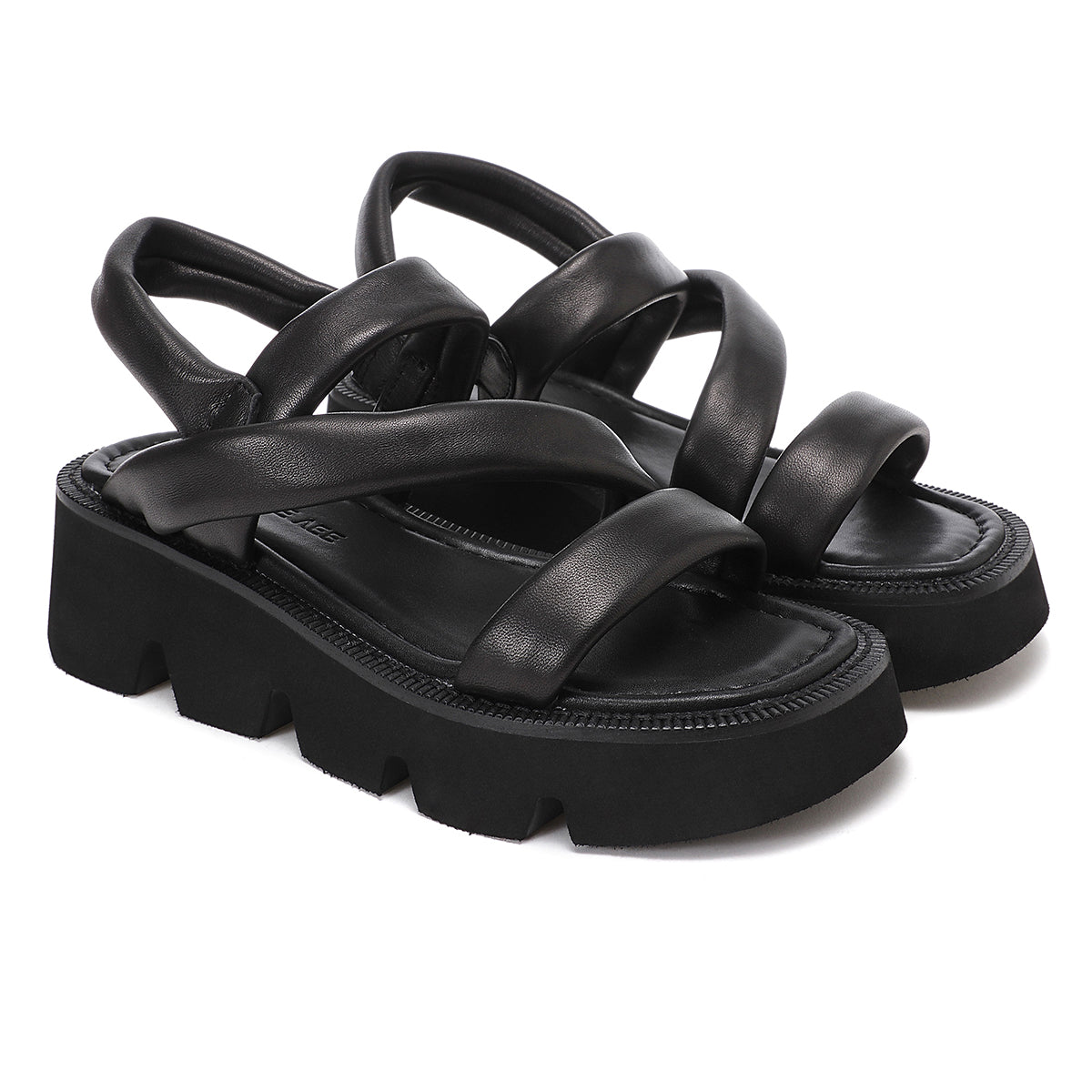 S2-14 Noa Sandalo Imbottito Black