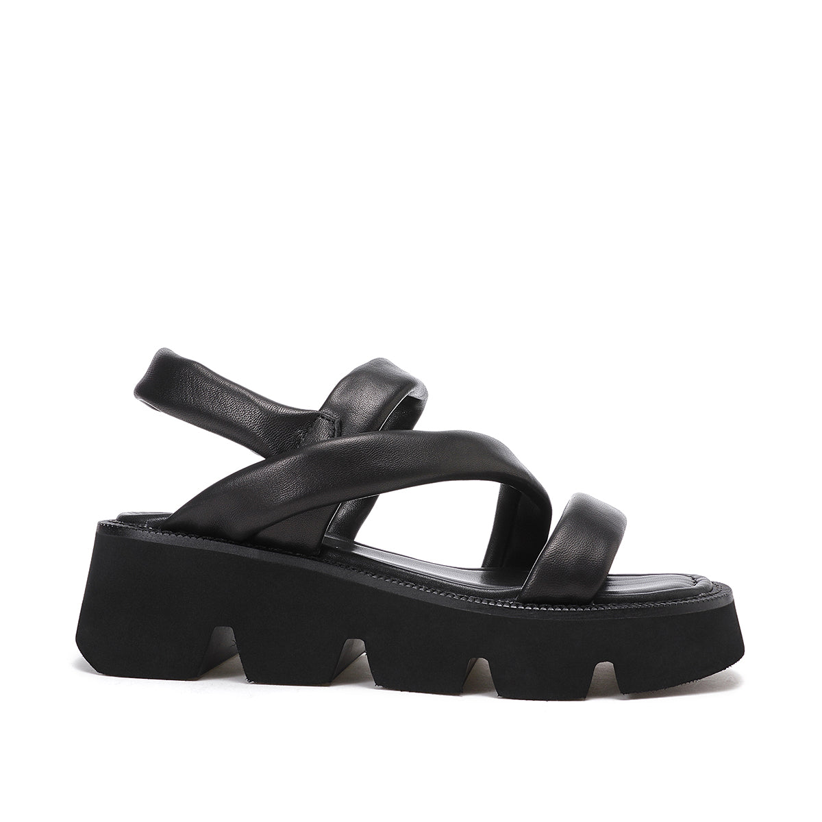 S2-14 Noa Sandalo Imbottito Black