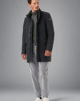 008 JKT Winter Light Coat Rain Blue/Black Man