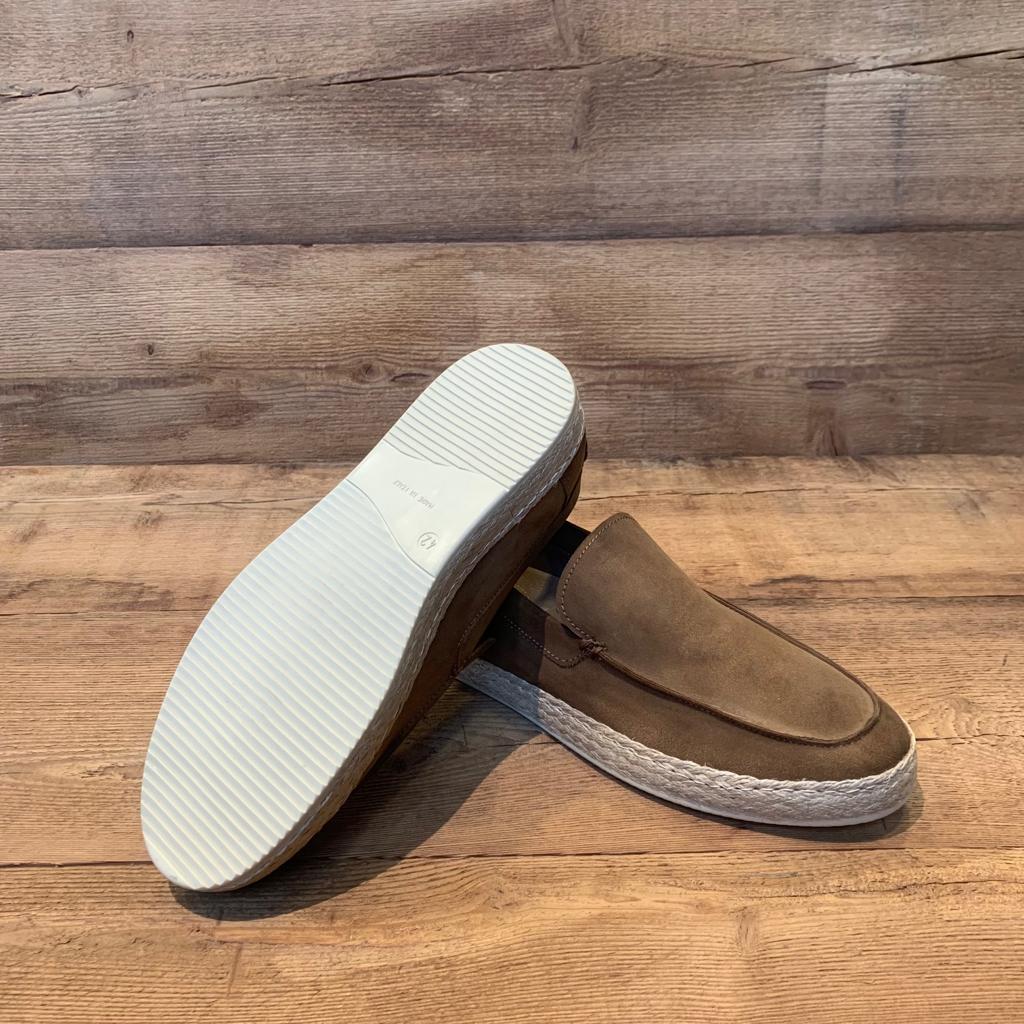 S3-410 Mocassino in Camoscio Bruno Man