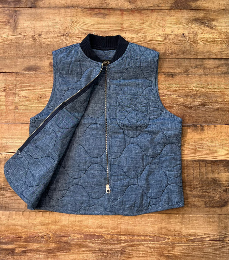 Onion Gilet Seawolf Chambray Navy