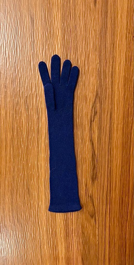 113 Guanto Lungo Cashmere Notturno