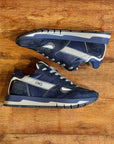 HND24 03 Leather Sneakers Blue 3042 Man