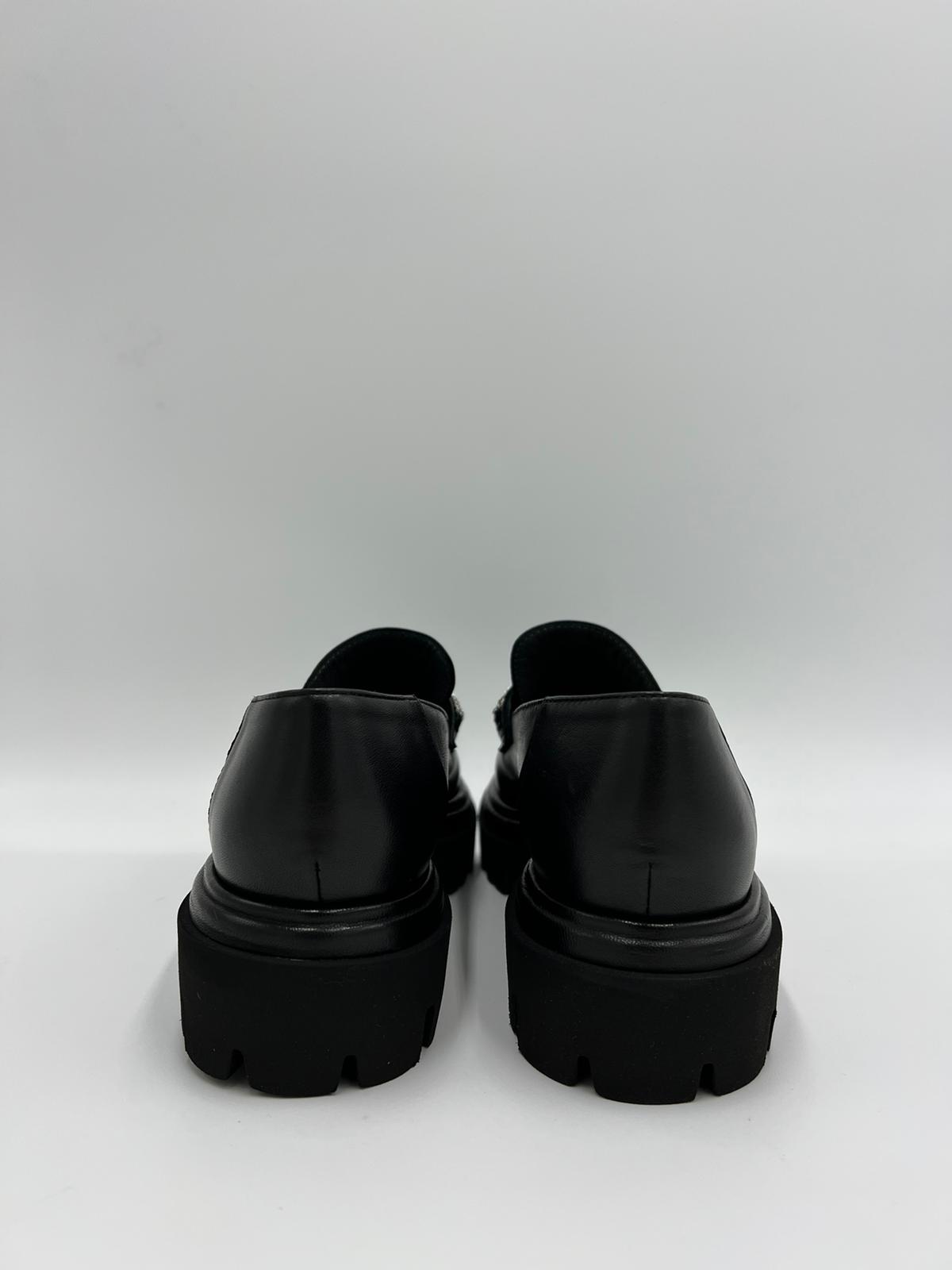 W2-7705 Mocassino Accessorio Nero