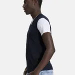 S3-0576 Gilet V con T-Shirt Blue Man