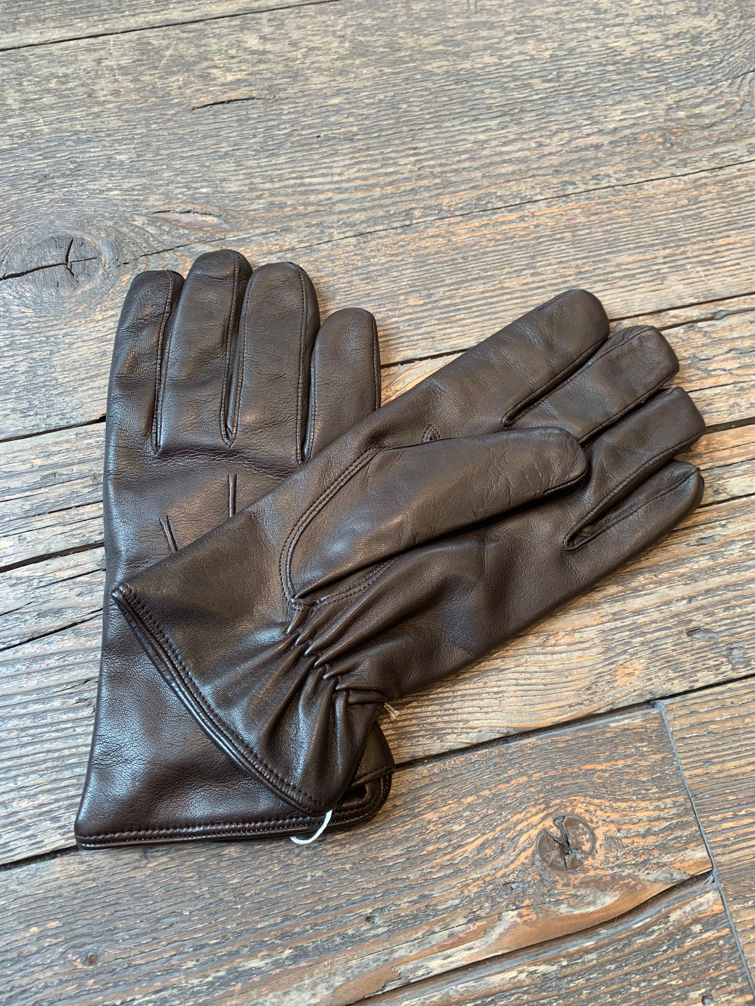 U92 Guanto Nappa Marrone Man