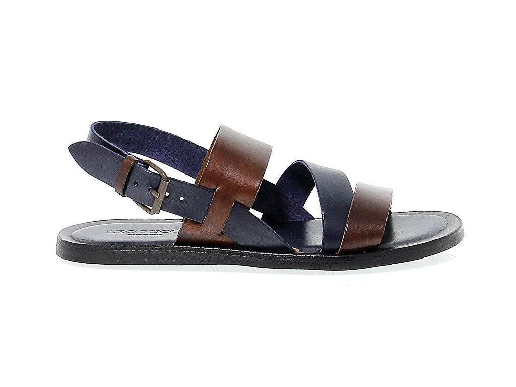 5876 Sandalo Incrocio TMoro/Blue